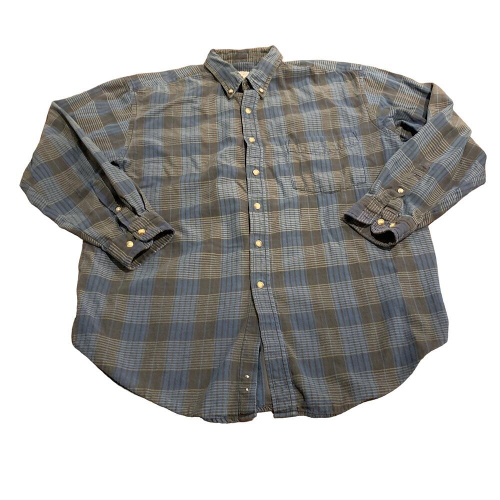 Northwest Territory Men’s Plaid Button Down Shirt Long Sleeve One Pocket Size L